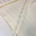 Ver imagem 1 de Jogo de Cama Solteiro 2 Peças Stripe Luxo 300 Fios Padrão Hotel Branco