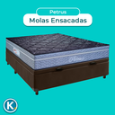Ver imagem 4 de Colchão Casal Molas Ensacadas + Bau Marrom - Petrus Paropas
