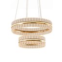 Ver imagem 1 de Lustre Clássico Duo em Metal e Cristal para Sala Quarto Escritório e Ambientes Modernos