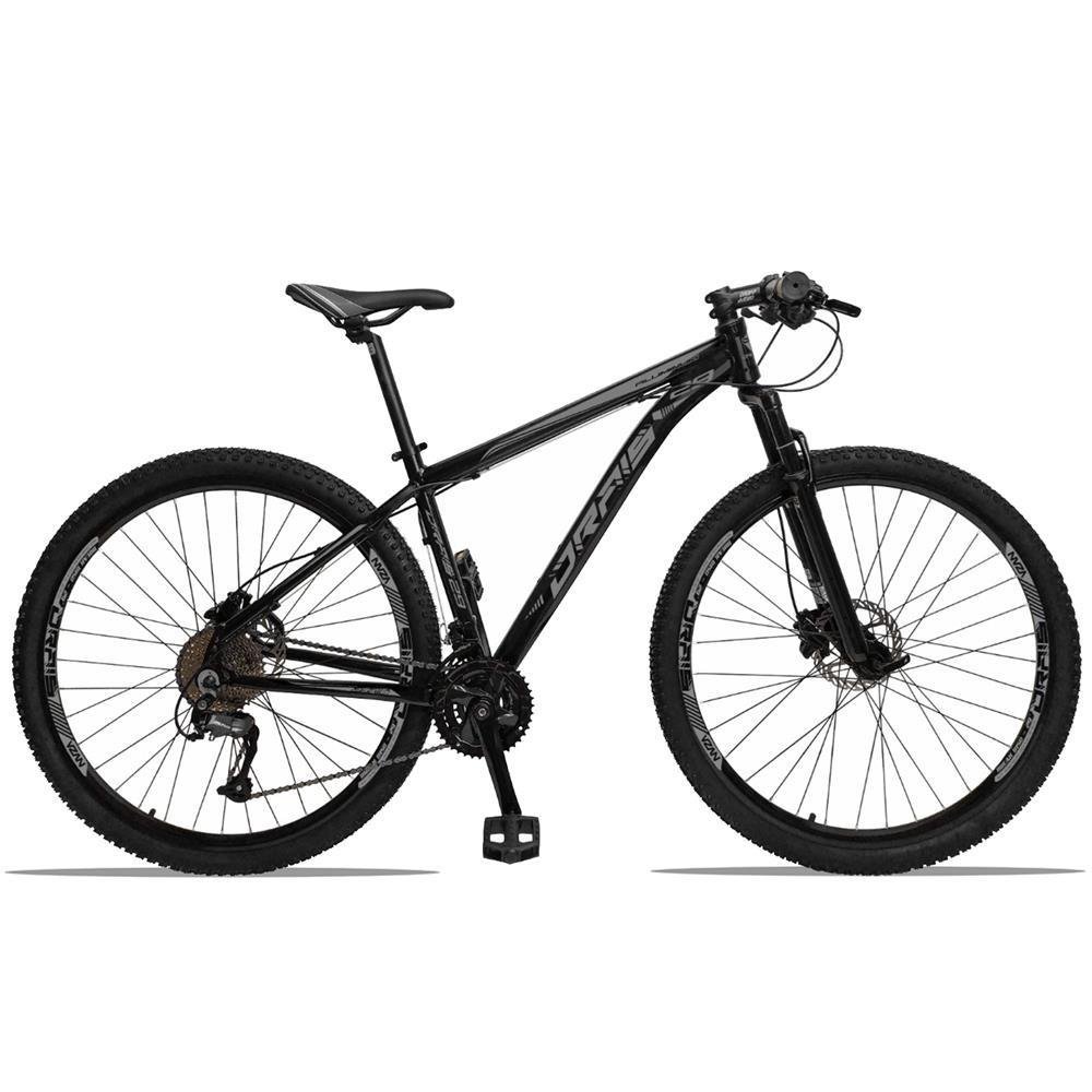 Bicicleta Aro 29 Drais Câmbio Altus Freio Hidráulico 27V Preto/Cinza 15" - 125