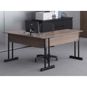 Ver imagem 3 de Mesa em L com 2 Gavetas com Chave Empresa - Affara