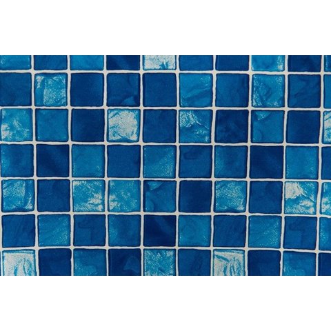 Papel Adesivo 45cmX10m Pastilha Azul Piscina