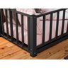 Cama Montessoriana Solteiro 100% Em Aço/ Ferro- Preto - 5