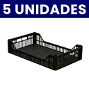 Ver imagem 1 de Kit 5 Caixas Plásticas Bandeja para Pães e Frutas Leves