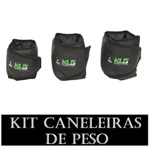 Kit Caneleira De Peso 3kg 4kg 5kg Fixa Velcro Kit Faixa