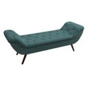 Ver imagem 1 de Recamier Divã Odessa P04 195 cm Suede - ADJ Decor - Turquesa TCA 946