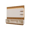 Ver imagem 5 de Estante Painel Home para Tv 65" Guaiba Pérola Metaliz/amêndoa- Mabe Magazine