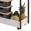 Ver imagem 6 de Carrinho Gourmet de Apoio Industrial 2 Prateleiras Sara M24 Branco/preto - Mpozenato