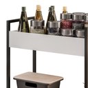 Ver imagem 5 de Carrinho Gourmet de Apoio Industrial 2 Prateleiras Sara M24 Branco/preto - Mpozenato