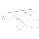 Ver imagem 3 de Varal de Chão Aço Reforçado com Abas Retrátil 10kg