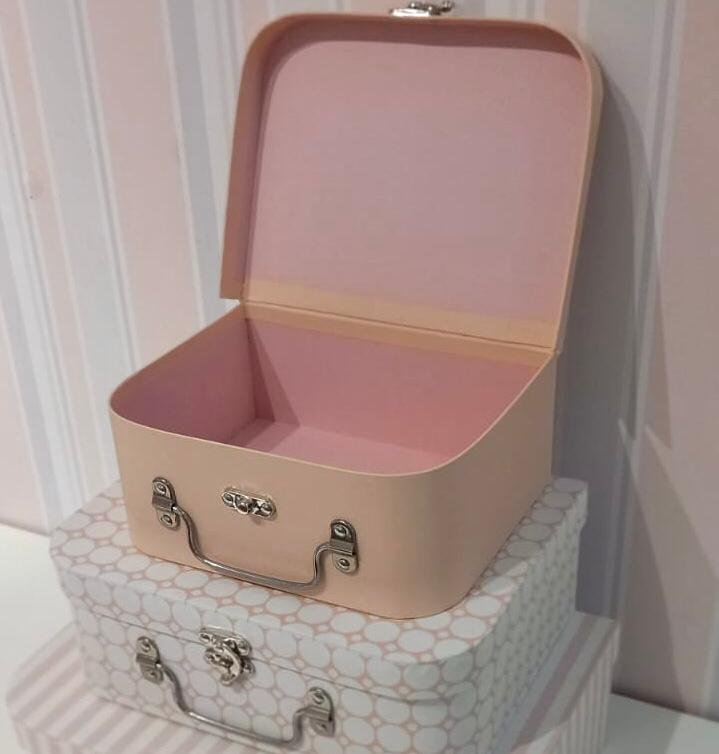 Kit Trio Maleta Marokita Baby 84949 LISTRADO ROSA UN - 2