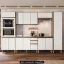 Ver imagem 2 de Armário de Cozinha 6 Peças sem Tampo Jessy N03 Carvalho/off - Mpozenato