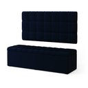 Ver imagem 2 de Kit Painel Rana 160 e Calçadeira Alpha Veludo Aradecor