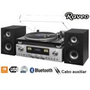 Ver imagem 2 de Vitrola Raveo Concert One com Receiver Toca-Discos Cd Player Fm Bluetooth Nfc USB Reproduz e Grava