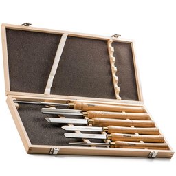 Jogo de Formões e Goivas para Madeira com 6 Peças - 6