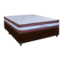 Ver imagem 1 de Cama + Box Marrom e Colchão Molas Ensacadas Casal - Legaccy Paropas