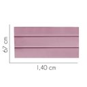 Ver imagem 2 de Painel Estofada Argentina 140cm Casal Para Cama Box Quarto Suede Rosa Bebê - Gat Magazine