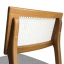 Ver imagem 5 de Kit 02 Cadeiras de Jantar e Living Millie com Tela Natural Estofada Linho - Desk Design