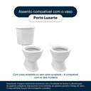 Ver imagem 4 de Assento Sanitário Soft Close Porto Preto para Vaso Luzarte