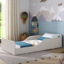 Ver imagem 1 de Cama Infantil Montessoriana 100% MDF para Colchão 150x70cm Multimóveis 2379 Off White