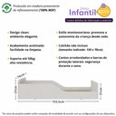 Ver imagem 3 de Cama Infantil Montessoriana 100% MDF para Colchão 150x70cm Multimóveis 2379 Off White