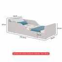 Ver imagem 7 de Cama Infantil Montessoriana 100% MDF para Colchão 150x70cm Multimóveis 2379 Off White