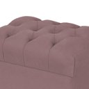 Ver imagem 3 de Puff Decorativo París Luis Xv L02 Capitone Suede Rosê - Lyam Decor