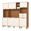 Ver imagem 1 de Kit Cozinha Compacta 08 Portas 02 Gavetas B131 Nature Off White - Henn - Briz
