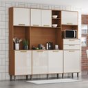 Ver imagem 4 de Kit Cozinha Compacta 08 Portas 02 Gavetas B131 Nature Off White - Henn - Briz
