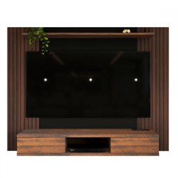 Painel para Tv até 75 Polegadas Alaska 2 Portas Pinho Ripado/preto - Panorama Móveis - 7
