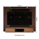 Ver imagem 4 de Painel para Tv até 75 Polegadas Alaska 2 Portas Pinho Ripado/preto - Panorama Móveis