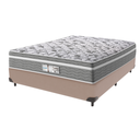 Ver imagem 1 de Cama Box Bege e Colchão Casal Evolution Molas Ensacadas Probel
