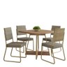 Conjunto Sala de Jantar 4 Cadeiras Charlotte Carraro Carvalho Dourado - 2