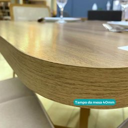 Conjunto Sala de Jantar 4 Cadeiras Charlotte Carraro Carvalho Dourado - 5