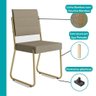 Conjunto Sala de Jantar 4 Cadeiras Charlotte Carraro Carvalho Dourado - 7