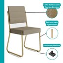 Ver imagem 7 de Conjunto Sala de Jantar 4 Cadeiras Charlotte Carraro Carvalho Dourado