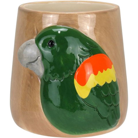 Cachepô de Cerâmica Verde 12x12x12cm Vaso Plantas Jardim Sala Suculenta Flores