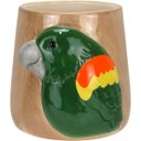 Ver imagem 1 de Cachepô de Cerâmica Verde 12x12x12cm Vaso Plantas Jardim Sala Suculenta Flores