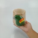 Ver imagem 4 de Cachepô de Cerâmica Verde 12x12x12cm Vaso Plantas Jardim Sala Suculenta Flores