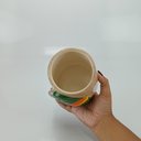 Ver mais imagens de Cachepô de Cerâmica Verde 12x12x12cm Vaso Plantas Jardim Sala Suculenta Flores