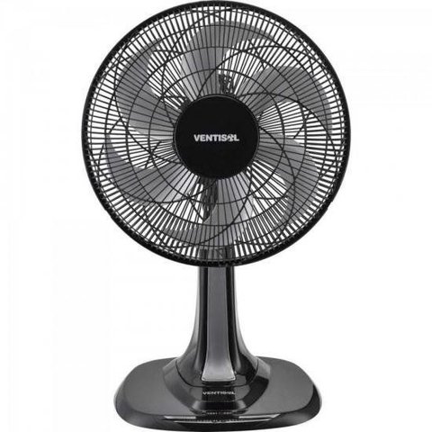 Ventilador de Mesa Ventisol Turbo 6 30cm Preto/cinza 220v