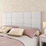 Cabeceira Cama Box Casal Queen 1,60 Suspensa Bia Corino - Branco - RPM Móveis - 1