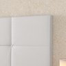 Cabeceira Cama Box Casal Queen 1,60 Suspensa Bia Corino - Branco - RPM Móveis - 2