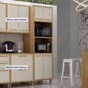 Ver mais imagens de Paneleiro com 2 Nichos 4 Portas Torino - Cinamomo/Off White