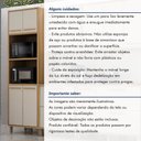 Ver imagem 6 de Paneleiro com 2 Nichos 4 Portas Torino - Cinamomo/Off White