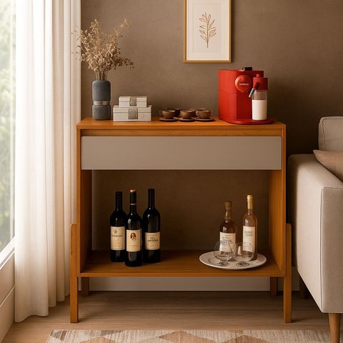 Aparador Libano - Nature/griss