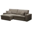 Ver imagem 1 de Sofá Retrátil Reclinável para Sala 3 Lugares 250cm Varsov F04 Veludo Marrom Claro - Lyam Decor