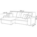 Ver imagem 3 de Sofá Retrátil Reclinável para Sala 3 Lugares 250cm Varsov F04 Veludo Marrom Claro - Lyam Decor