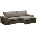 Ver mais imagens de Sofá Retrátil Reclinável para Sala 3 Lugares 250cm Varsov F04 Veludo Marrom Claro - Lyam Decor