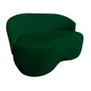 Ver imagem 3 de Kit Namoradeira + 2 Poltronas Decorativa Beatriz Orgânica Bouclé Verde